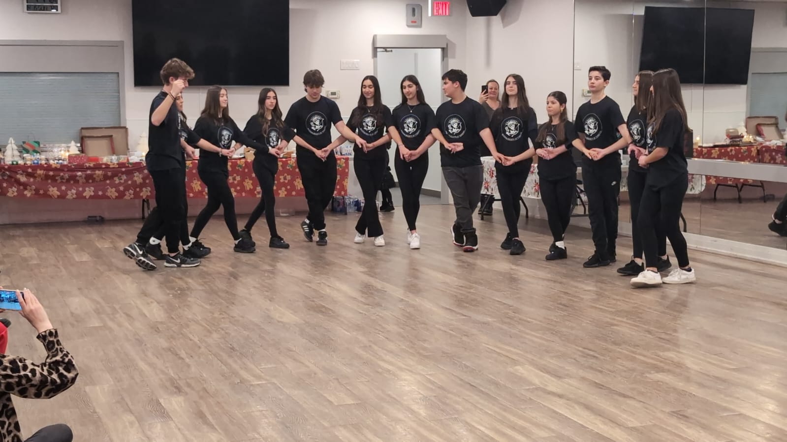 Rhodian Society youth dance group rehearsing together